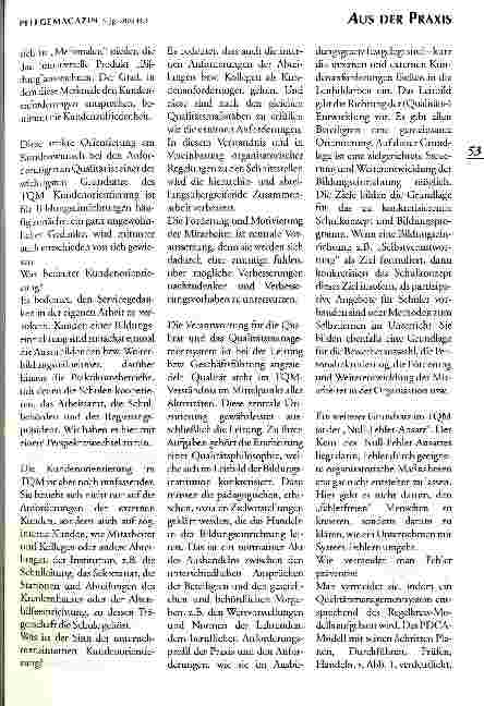 Vorschauseite 3: Evaluation und Benchmarking Verfahren für Bildungseinrichtungen