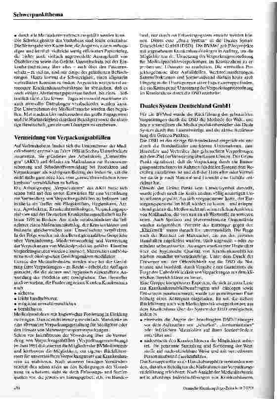 Vorschauseite 2: Die Vermeidung von Krankenhausabfällen aus der Sicht der Hersteller