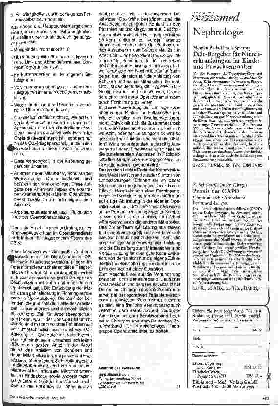 Vorschauseite 2: Kommunikation zwischen Pflegesektor, Chirurgie, Anästhesie und Radiologie