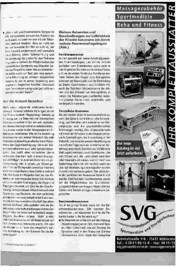Vorschauseite 5: Drei Wünsche frei - Chronischer Schmerz und Zivilisation