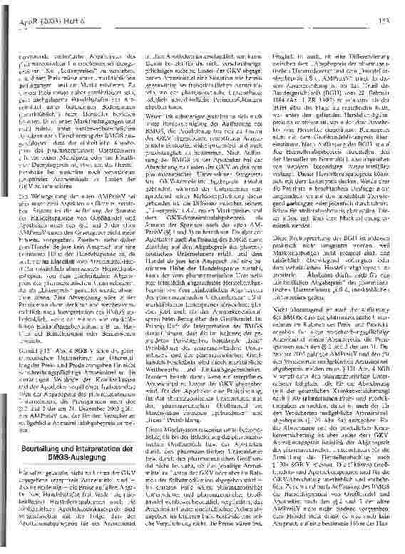 Vorschauseite 2: Die Preisbildung von apothekenpflichtigen, nicht verschreibungspflichtigen Arzneimitteln nach dem GMG