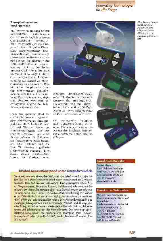 Vorschauseite 2: Behandlung von Diabetes-Patienten BVMed-Innovationspool