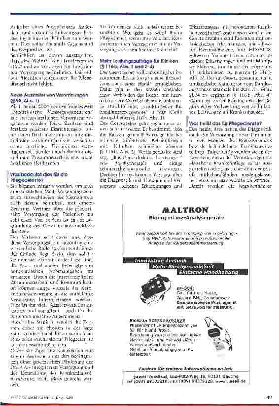 Vorschauseite 5: Kein Ausweichen für Pflegedienste