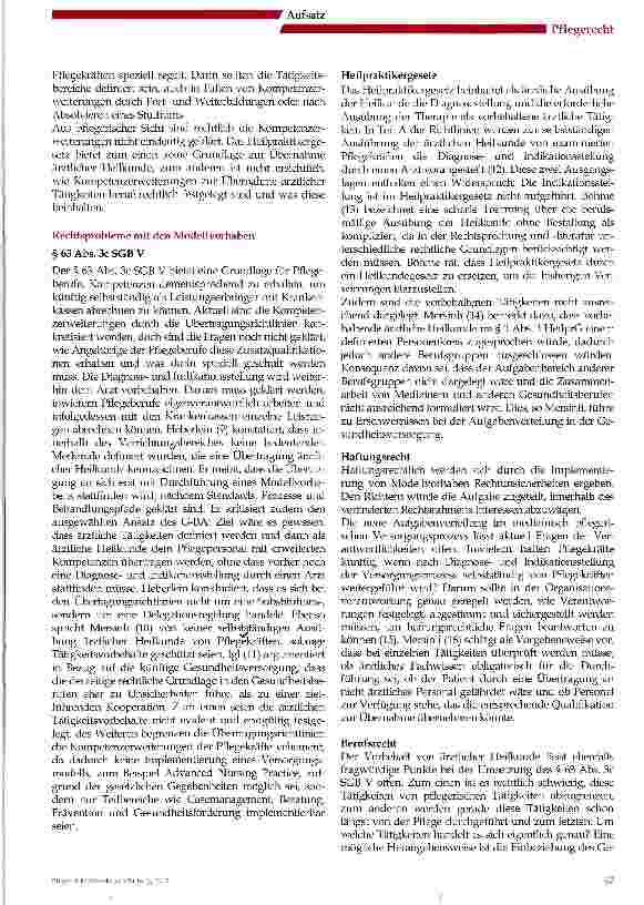 Vorschauseite 3: Modellprojekte nach § 63 Abs. 3c SGB V und deren rechtliche Grundlagen