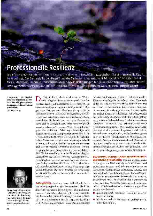 Vorschauseite 1: Professionelle Resilienz