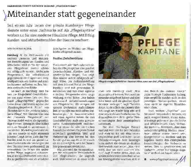 Vorschauseite 1: Miteinander statt gegeneinander