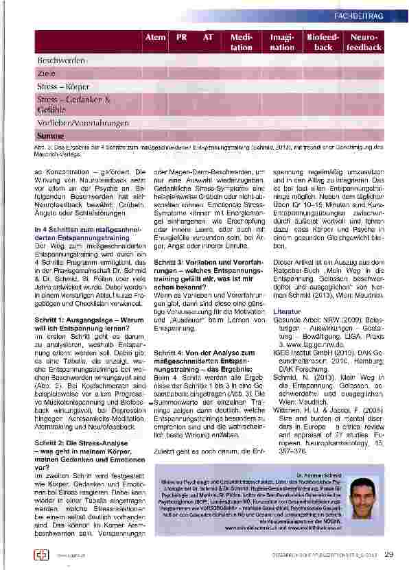 Vorschauseite 4: Progressive Muskelentspannung ist nicht autogenes Training ist nicht Biofeedback