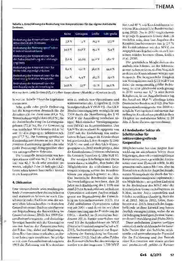 Vorschauseite 4: Sektorenübergreifende Kooperation: Es gibt sie schon