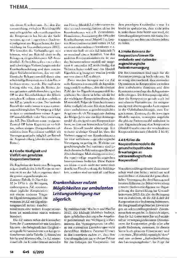 Vorschauseite 5: Sektorenübergreifende Kooperation: Es gibt sie schon