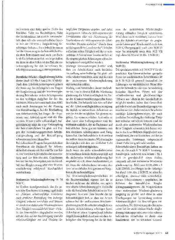 Vorschauseite 2: Beispiele für die Zusammenarbeit von Betriebs ärzten und Fachkräften für Arbeitssicherheit