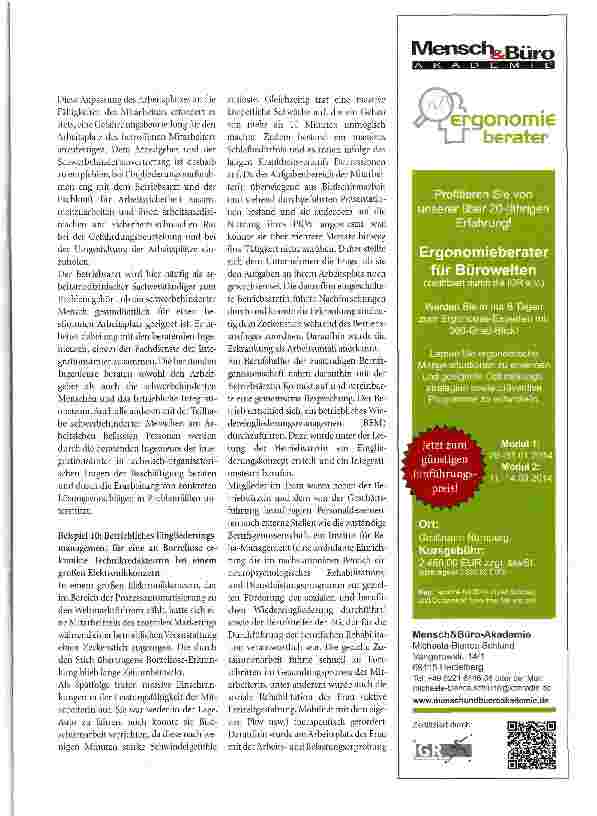 Vorschauseite 4: Beispiele für die Zusammenarbeit von Betriebs ärzten und Fachkräften für Arbeitssicherheit