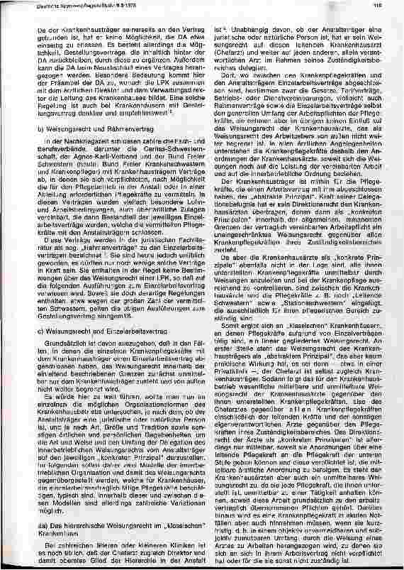 Vorschauseite 3: Fragen des Rechtsstellung des leitenden Pflegekraft bei einer Reform der Innerbetrieblichen Organisation des Krankenhauses