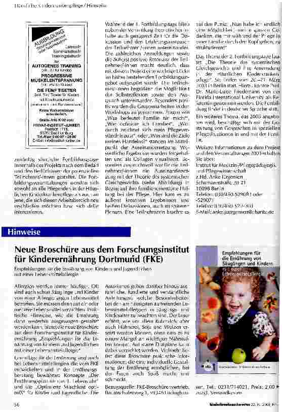 Vorschauseite 2: Die ersten Fortbildungstage im Rahmen des Transferprojekts Pflegebildung und -beratung in der Häuslichen Kinderkrankenpflege in Berlin