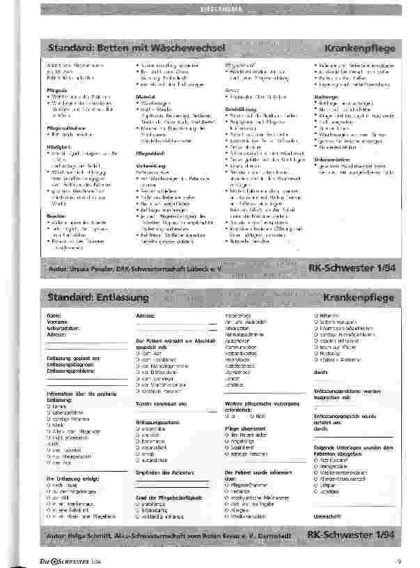 Vorschauseite 3: Standards Beschreibungen