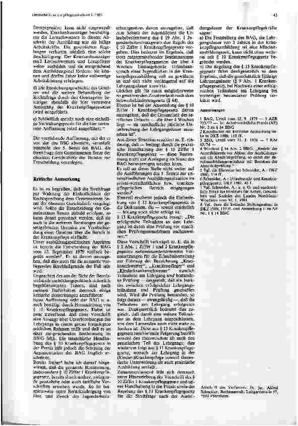 Vorschauseite 2: Dauer der Ausbildung von Krankenpflegekräften — Anrufung des Gemeinsamen Senats der obersten Gerichtshöfe des Bundes