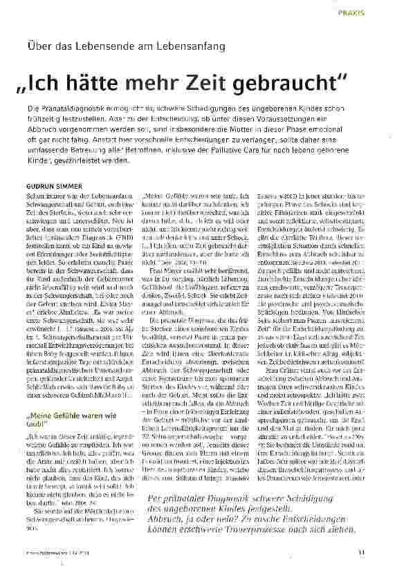 Vorschauseite 1: Ich hätte mehr Zeit gebraucht