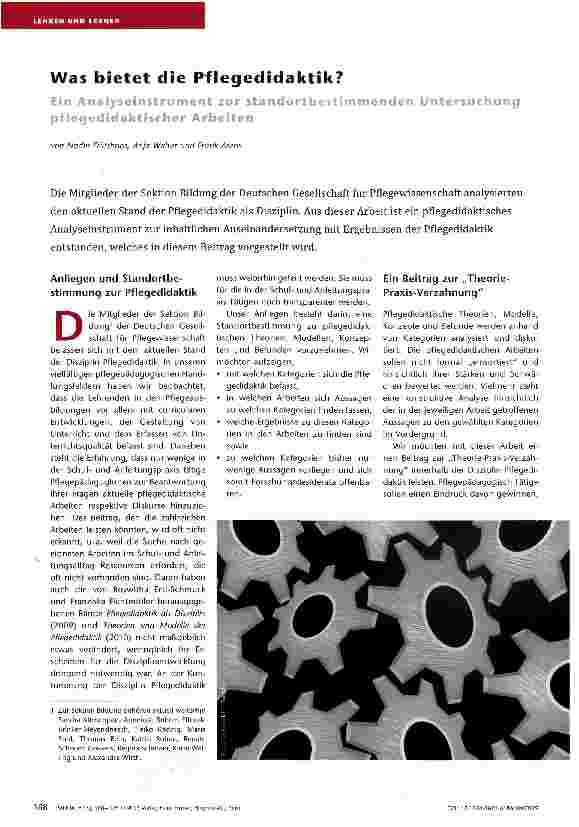 Vorschauseite 1: Was bietet die Pflegedidaktik?