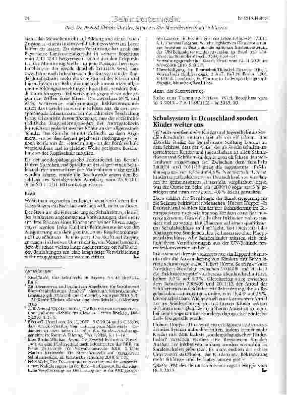 Vorschauseite 6: Streit um das Menschenrecht auf Inklusion - Sozialrecht und Schulrecht im Disput
