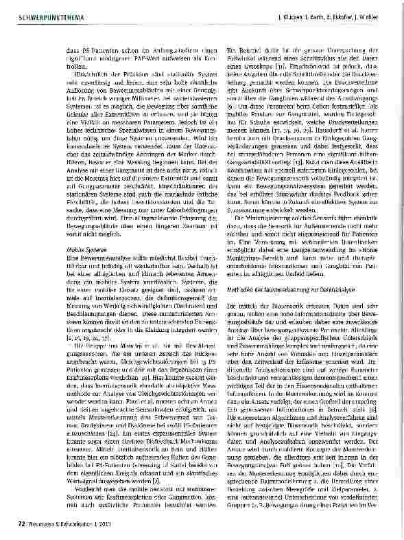 Vorschauseite 4: Biosensorische Bewegungserfassung beim Parkinson-Syndrom