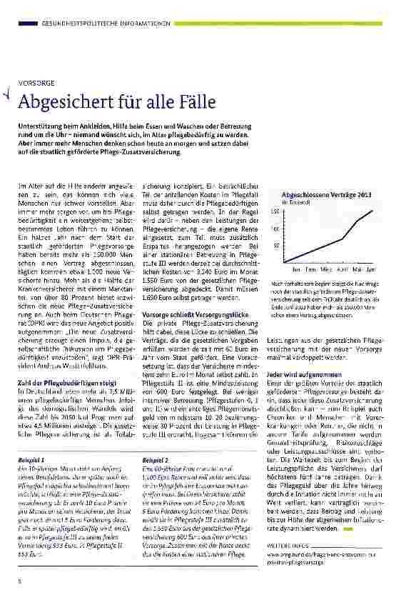 Vorschauseite 1: Abgesichert für alle Fälle