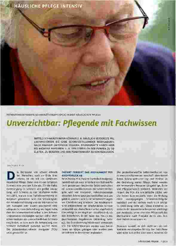 Vorschauseite 1: Unverzichtbar: Pflegende mit Fachwissen