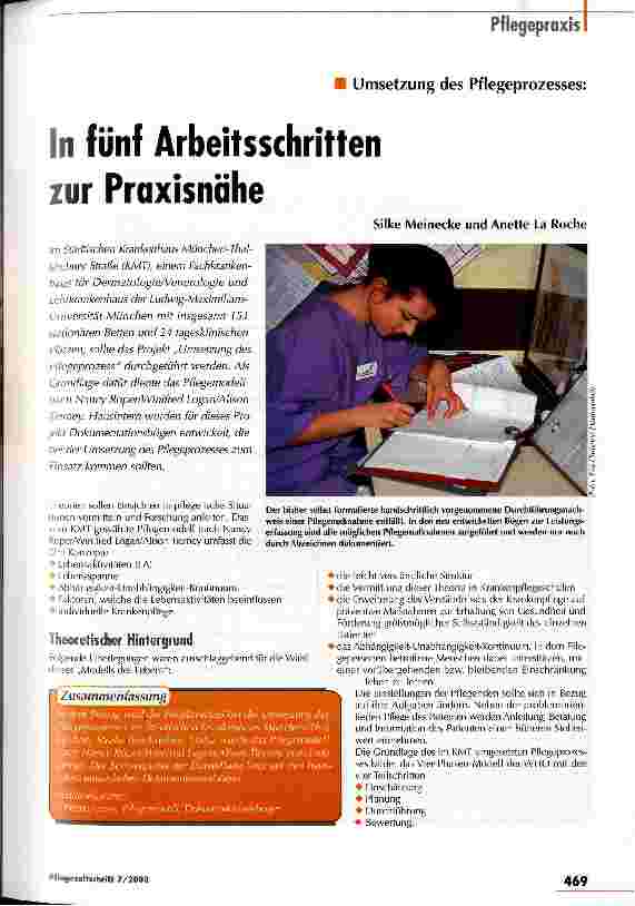 Vorschauseite 1: In fünf Arbeitsschritten zur Praxisnähe