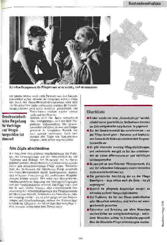 Vorschauseite 6: Lücken in der Häuslichen Pflege Möglichkeiten zur Verbesserung der Pflegesituation