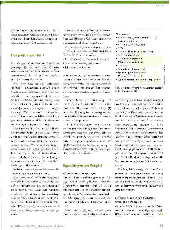 Vorschauseite 2: »Quality of Upper Extremity Skills Test (QUEST)«