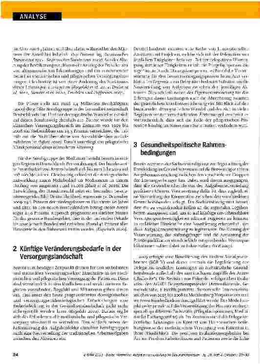 Vorschauseite 2: Aufgabenneuverteilung im Gesundheitswesen