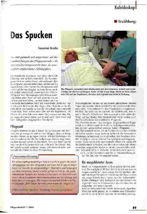 Vorschauseite 1: Das Spucken