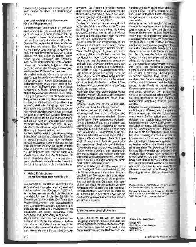 Vorschauseite 3: Rooming-in auf der Entbindungsstation