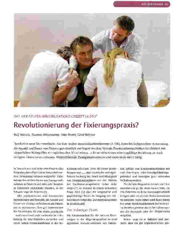Vorschauseite 1: Revolutionierung der Fixierungspraxis?