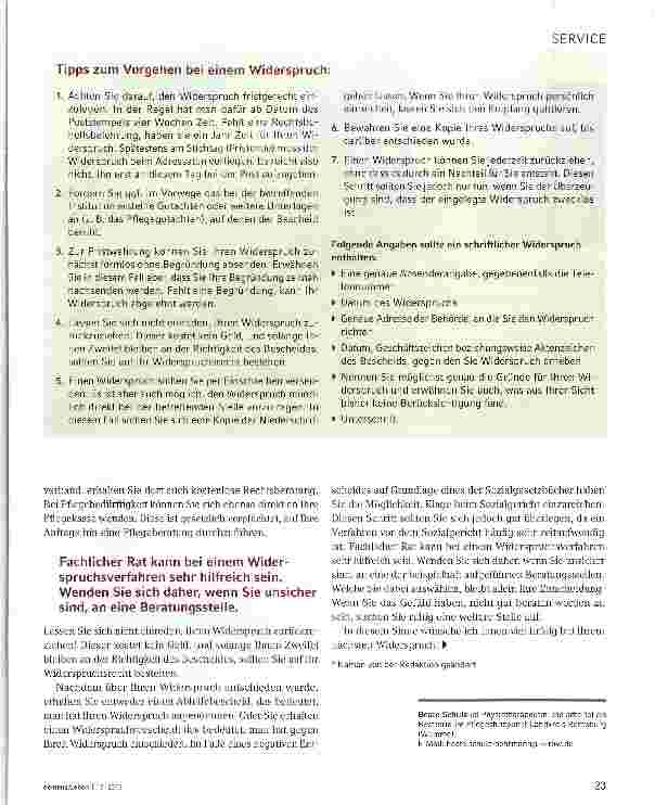 Vorschauseite 2: „Hiermit lege ich Widerspruch ein