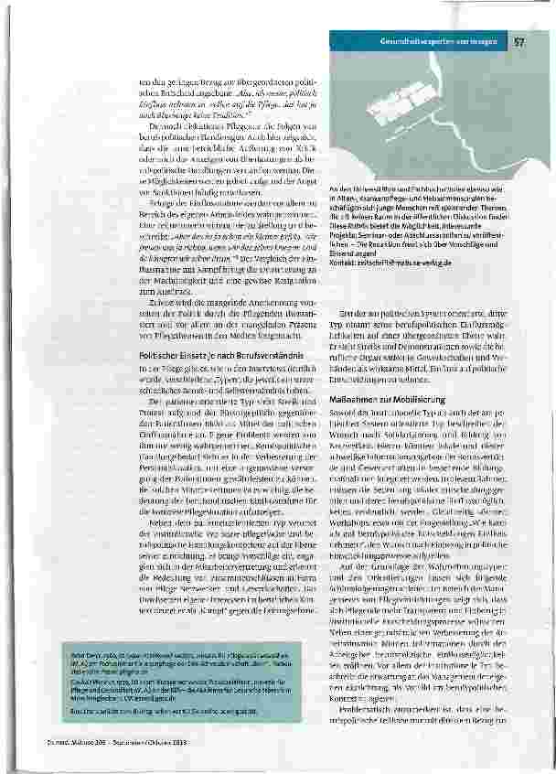 Vorschauseite 2: Politik in der Pflege