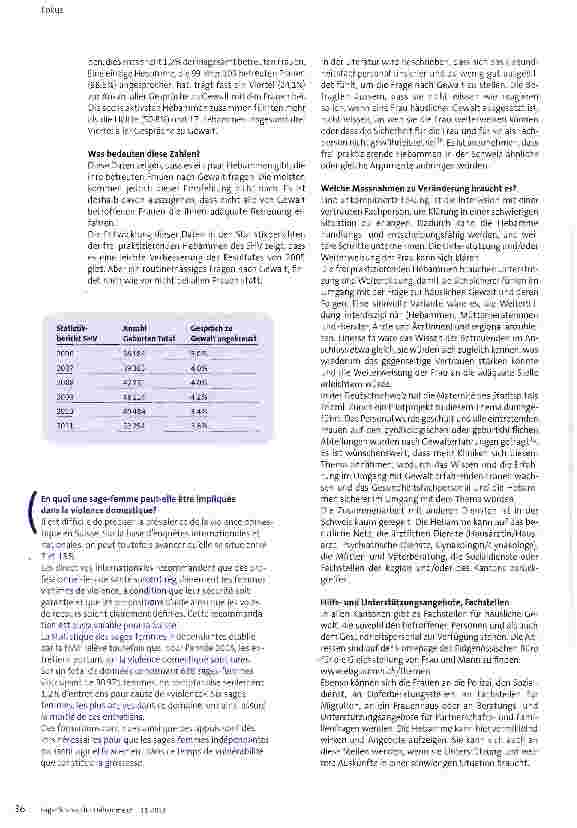 Vorschauseite 2: Was hat die Hebamme mit häuslicher Gewalt zu tun?