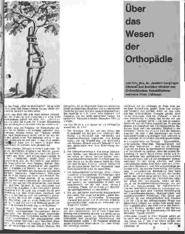 Vorschauseite 1: Über Wesen der Orthopädie