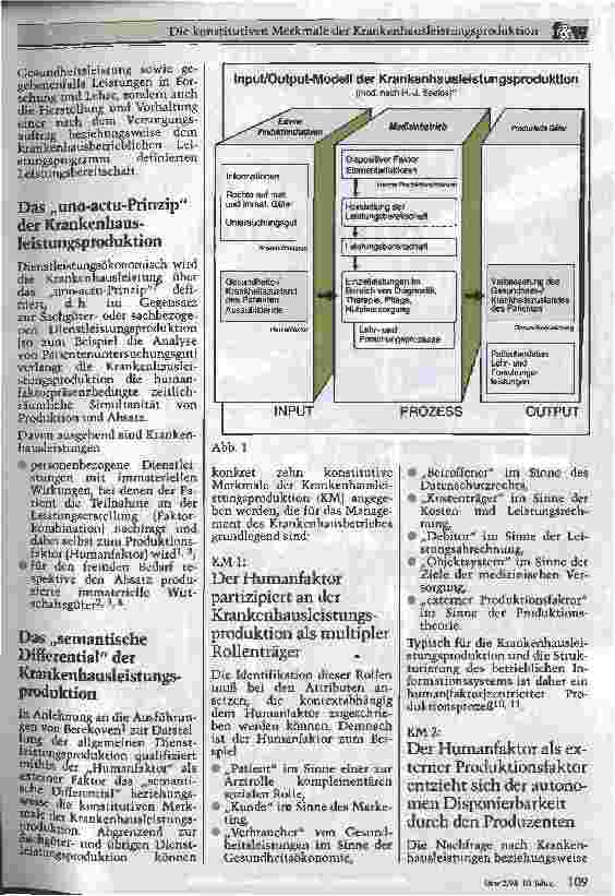 Vorschauseite 2: Die konstitutiven Merkmale der Krankenhausleistungsproduktion (KLP)