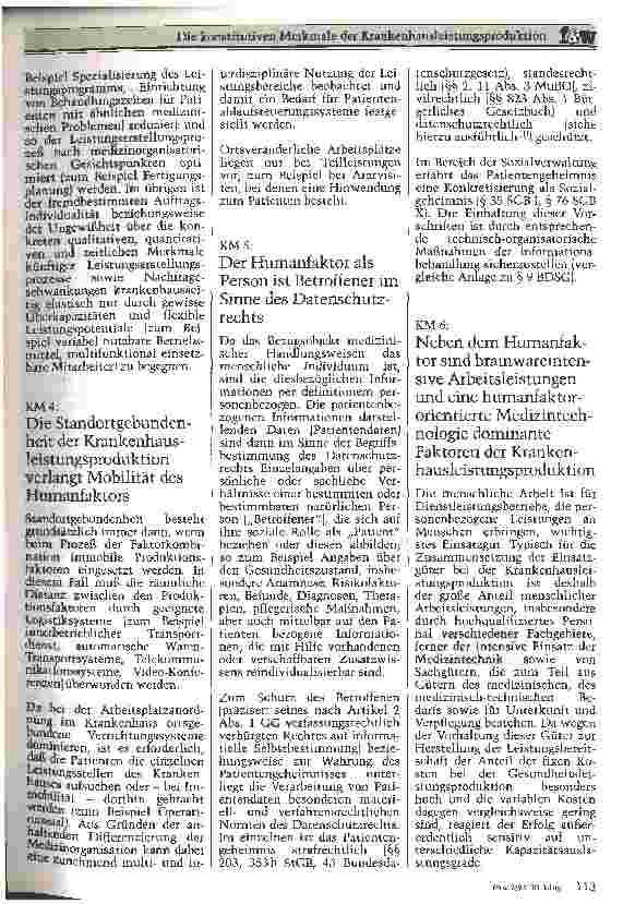 Vorschauseite 4: Die konstitutiven Merkmale der Krankenhausleistungsproduktion (KLP)