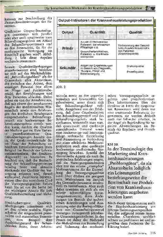 Vorschauseite 6: Die konstitutiven Merkmale der Krankenhausleistungsproduktion (KLP)