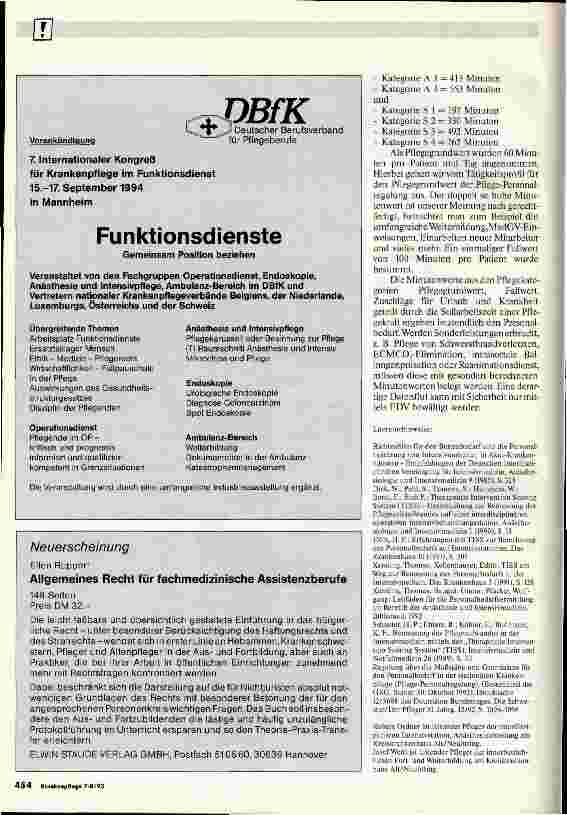 Vorschauseite 3: Pflegepersonalberechnung auf der Intensivstation