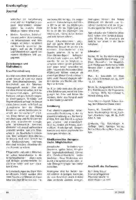 Vorschauseite 2: Sexualität im Alter