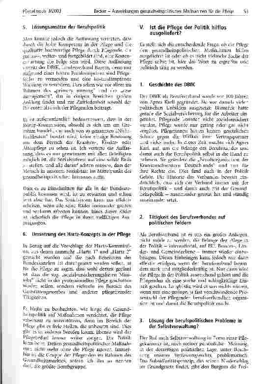 Vorschauseite 4: Auswirkungen gesundheitspolitischer Maßnahmen auf die Pflege - sind wir Pflegende hilflos der Politik ausgeliefert? Über die Notwendigkeit von Berufspolitik und der Mitgliedschaft…