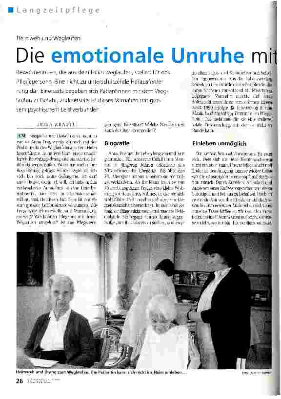 Vorschauseite 1: Die emotionale Unruhe mit Geborgenheit stillen