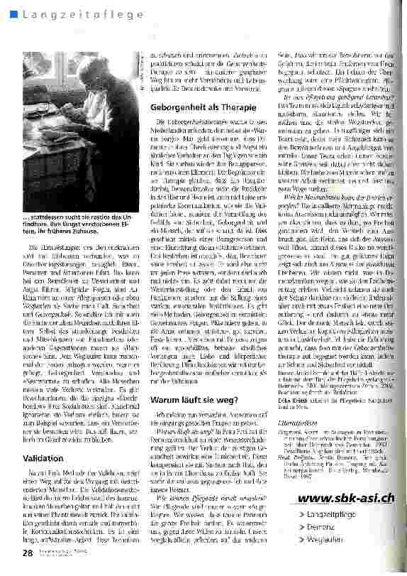 Vorschauseite 3: Die emotionale Unruhe mit Geborgenheit stillen