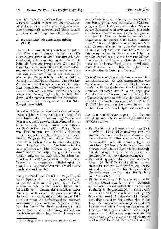 Vorschauseite 5: Trägerschaft in der Pflege Rechtliche Übersicht und Zusammenschau als Handlungsgrundlage für das Pflegemanagement