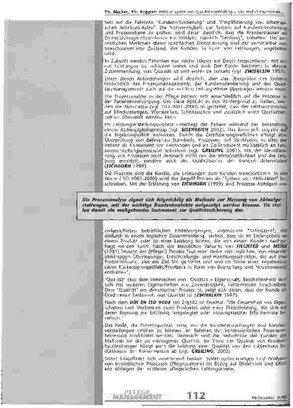 Vorschauseite 3: Initiales operatives Qualitätscontrolling Die mehrdimensionale Prozessanalyse mit Blueprint und ServQual