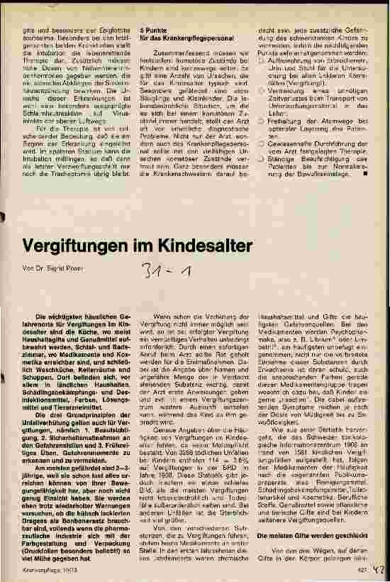 Vorschauseite 3: Ursache und Behandlung komatöser Zustände bei Kindern