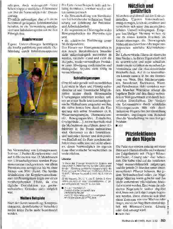 Vorschauseite 2: Hygiene und Ökonomie Widerspruch oder Einheit