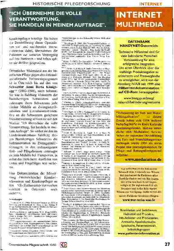 Vorschauseite 4: NS-(Euthanasie)-Prozesse nach 1945 in Österreich