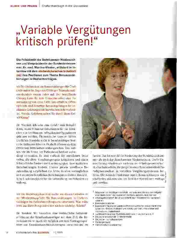 Vorschauseite 1: „Variable Vergütungen kritisch prüfen!
